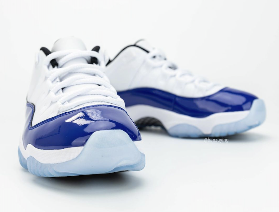 Pre-owned Jordan Women's Air  Retro 11 Low "concord Sketch" Fashion Casual Ah7860 100 In White/concord/black