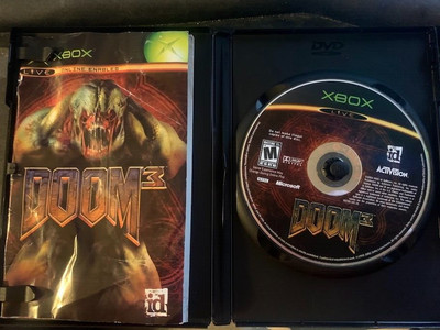 Doom 3 (Microsoft Xbox, 2005) COMPLETE!