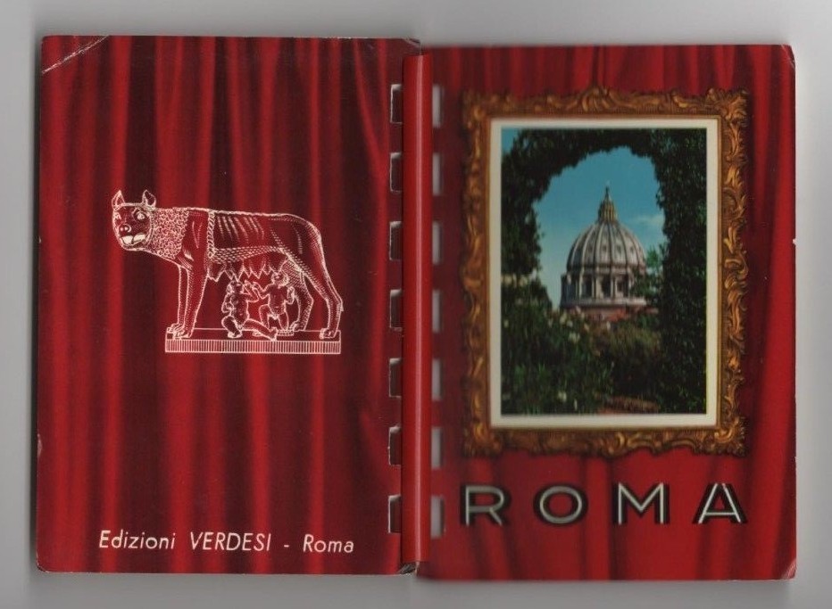 1960 Roma Rome Italy complete set of unused mini photo book pristine 18 cards