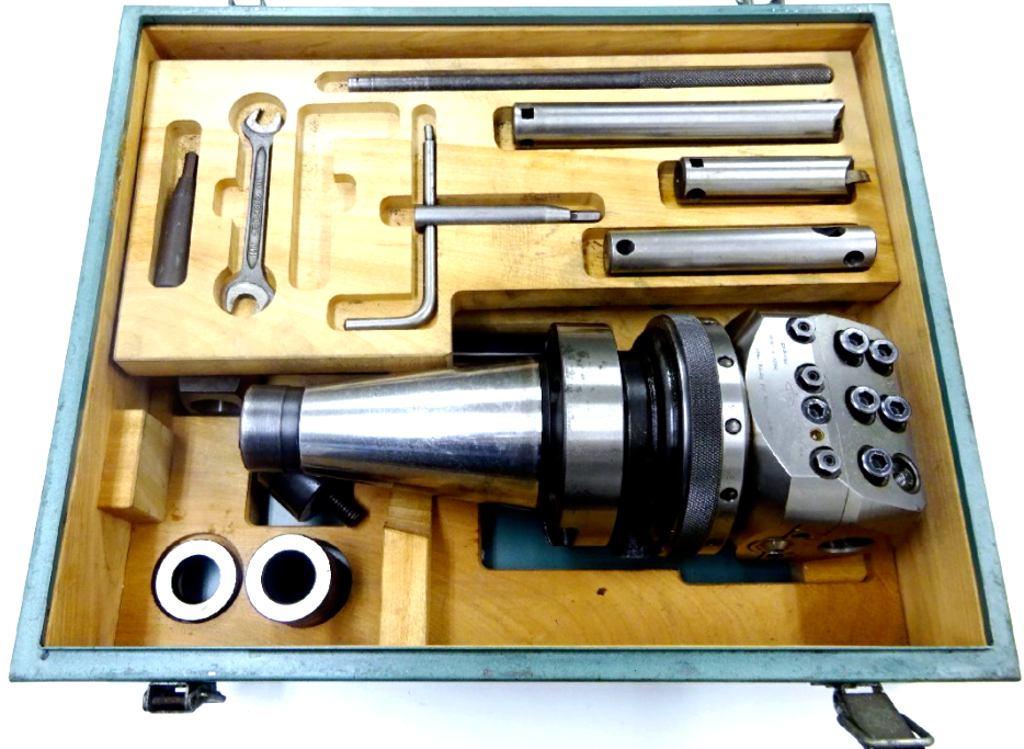 Mizoguchi (MST) MU-S-4 (NT50) Boring Head Set with Case Used Mizoguchi (MST) MU-S-4 (NT50) Boring Head Set with Case Used