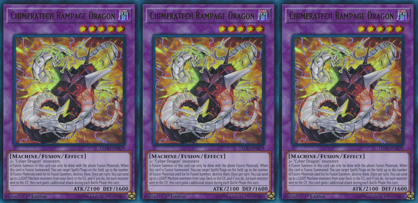 THE RAMPAGE - meei  Chimeratech Rampage Dragon LEDD-ENB29 Ultra Rare X 3 1st