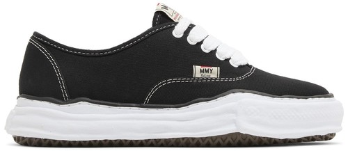 [A02FW704] Мужской костюм Maison Mihara Yasuhiro BAKER OG SOLE ИЗ ПАРУСИНЫ, НИЗКИЙ ЧЕРНЫЙ