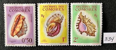 Comoro Islands stamps 1962 Seashells, MH 3 of 6 stamps