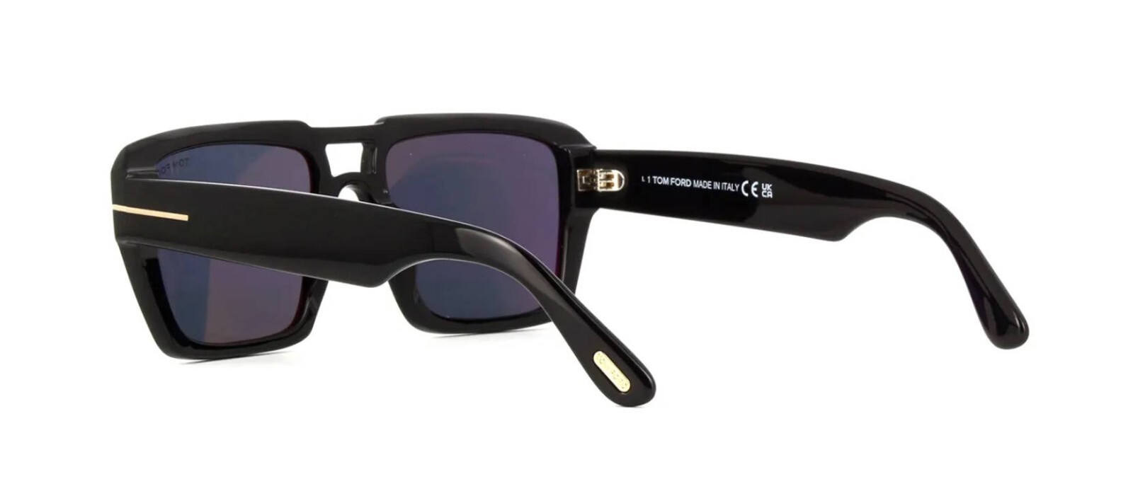 Pre-owned Tom Ford Red Ford Ft1153 Black/grey (01a) Sunglasses In Gray