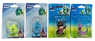 Lot of 4 Disney Monsters, Inc. Figurines - Boo, Sulley, Mike, and Randal NEW