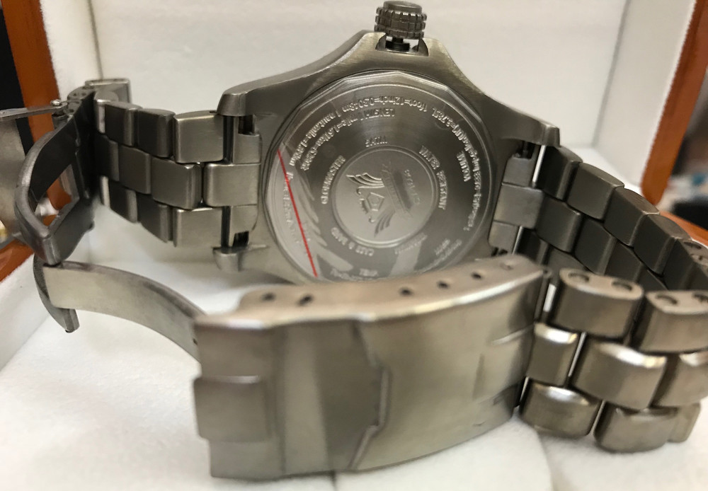Pre-owned Cavadini Automatic Men's Watch Solid Titanium  Pilot Swiss Selitta Sw200 Cv-1608