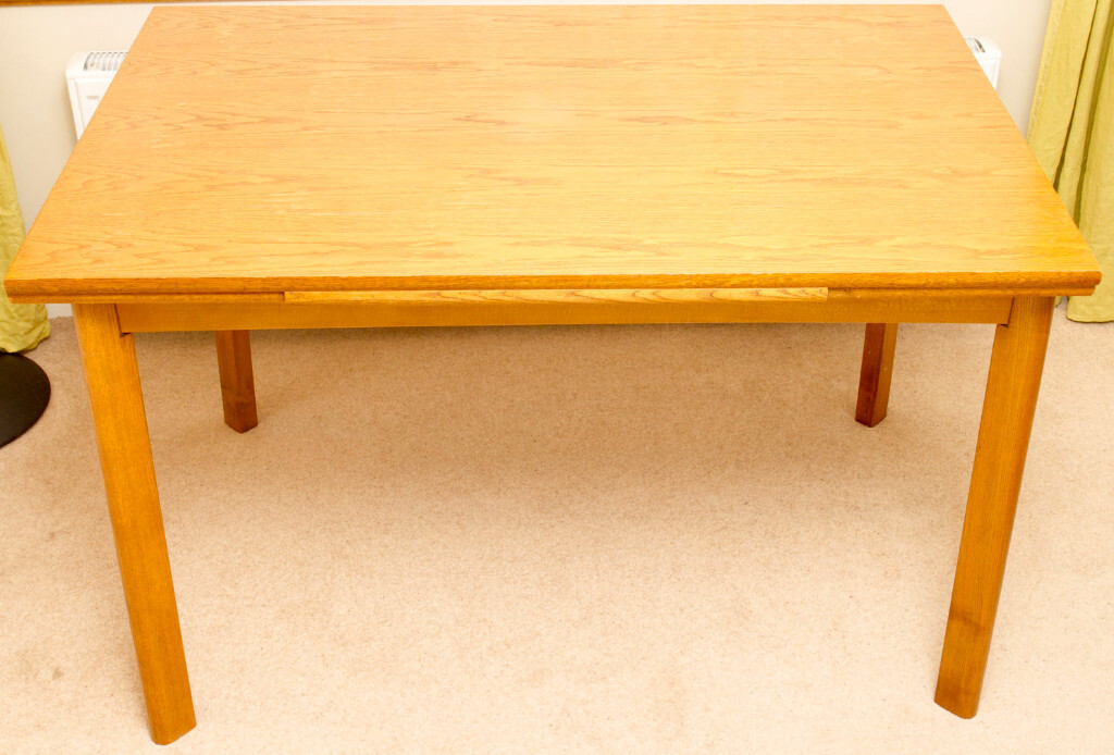 Genuine German Dining Table for 46 Solid German Oak / Extendable