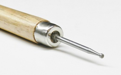 Wire Rounder Tool with Wooden Handle Debur Wire End Wire Working Tool Round Bur