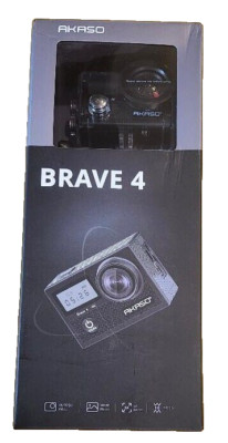 AKASO Brave 4 4K30fps 20MP WiFi Action Camera with Mini Selfie Stick Tripod