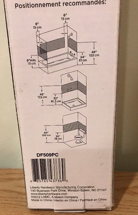 Delta Polished Chrome Exposed Mounting Assist Bar DF509PC 9