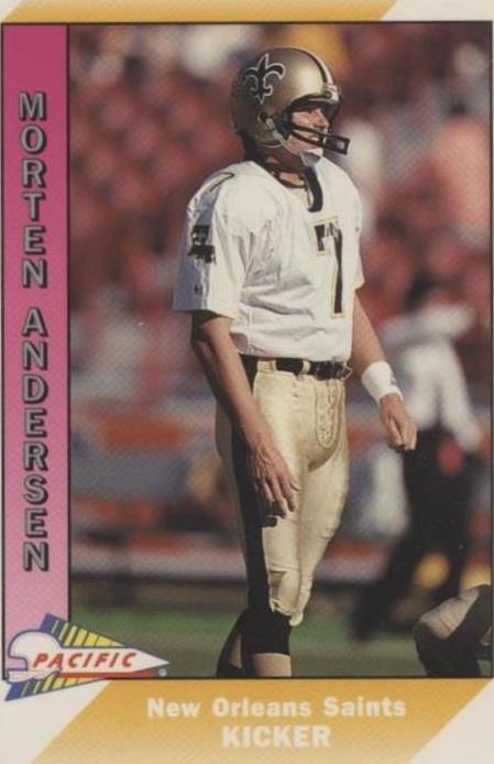 Football Sports Trading Card Singles Morten Andersen for