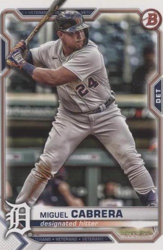 2021 Bowman - Miguel Cabrera #19