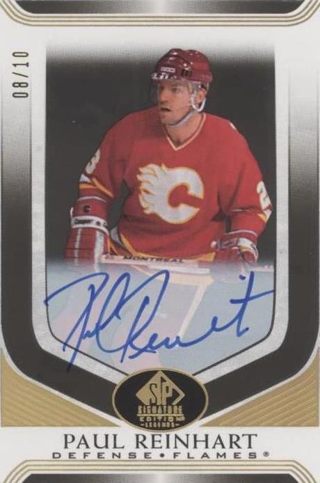 2020-21 Upper Deck SP Signature Edition Legends - Paul Reinhart #97 ...