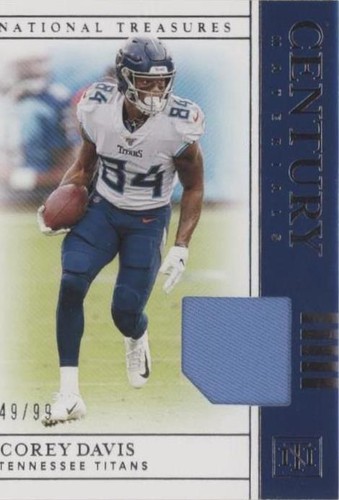 2019 Panini National Treasures Corey Davis #CM-98