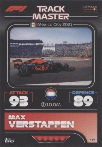 2022 Topps F1 Turbo Attax - Max Verstappen #177