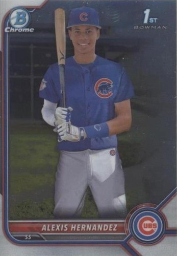 2022 Bowman Chrome Alexis Hernandez 1st Blue Refractor 83