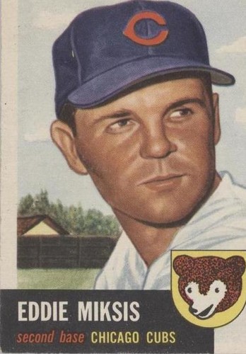 1953 Topps - Eddie Miksis #39