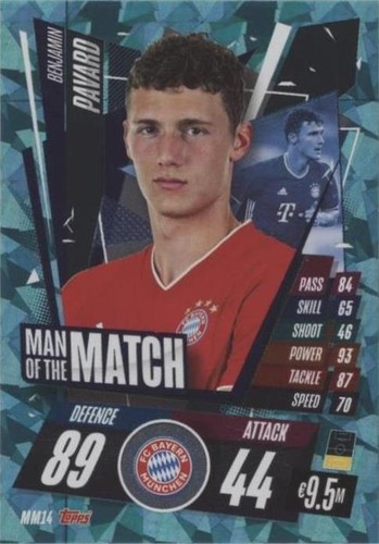 2020-21 Topps Match Attax UCL Benjamin Pavard #MM14