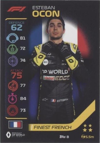 2020 Topps F1 Turbo Attax - Esteban Ocon #8
