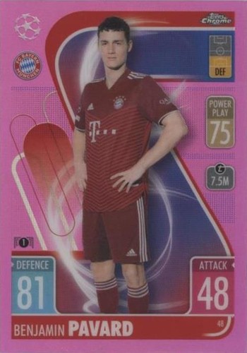 2021-22 Topps Chrome Match Attax UCL Benjamin Pavard #48