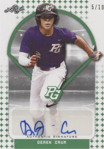 2018 Leaf Perfect Game National Showcase - Derek Crum #BA-DC1