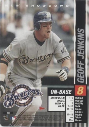 2002 MLB Showdown Pennant Run - Geoff Jenkins #034