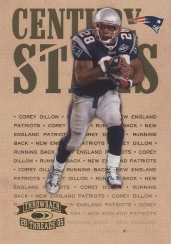 2005 Donruss Throwback Threads Corey Dillon #CS-3