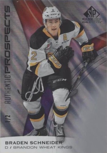 2019-20 Upper Deck SP Game Used CHL Edition - Braden Schneider #43
