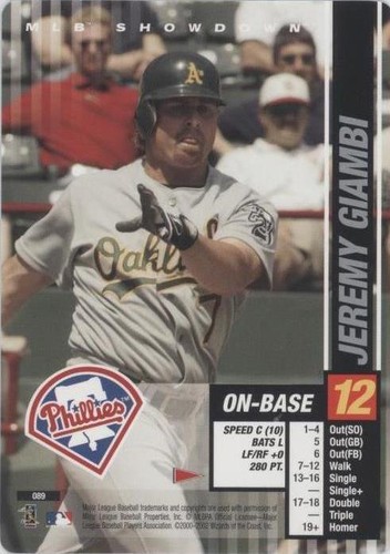 2002 MLB Showdown Pennant Run - Jeremy Giambi #089