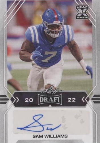 2022 Leaf Draft Sam Williams #BA-SW1