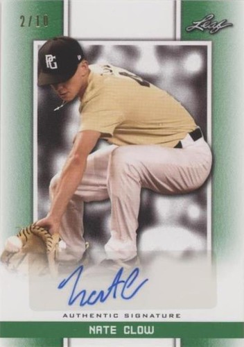 2019 Leaf Perfect Game National Showcase - Nate Clow #BA-NC1