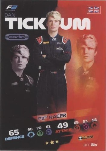 2021 Topps F1 Turbo Attax - Dan Ticktum #107