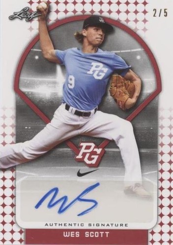 2018 Leaf Perfect Game National Showcase - Wes Scott #BA-WS1