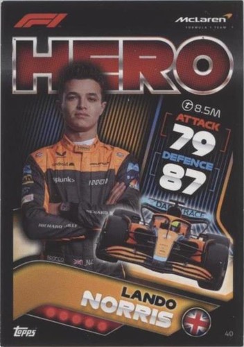 2022 Topps F1 Turbo Attax - Lando Norris #40