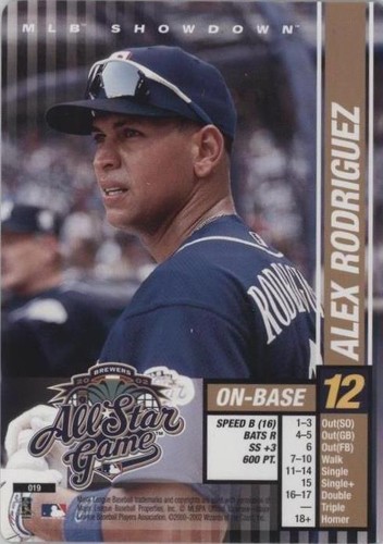 2002 MLB Showdown - Alex Rodriguez #019