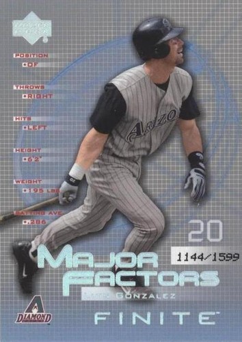 2003 Upper Deck Finite - Luis Gonzalez #130