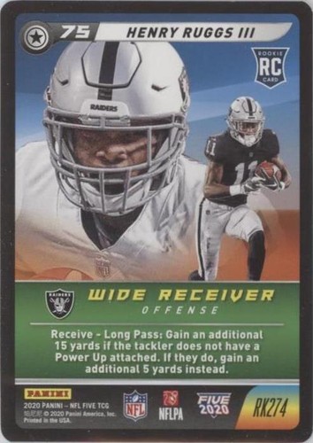 2020 Panini NFL Five TCG Henry Ruggs III #RK274