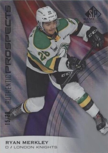 2019-20 Upper Deck SP Game Used CHL Edition - Ryan Merkley #65