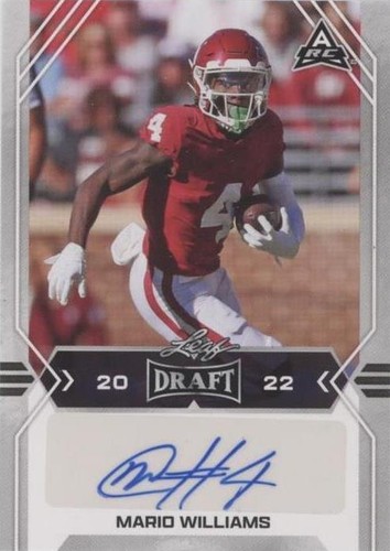 2022 Leaf Draft Mario Williams #BA-MW4