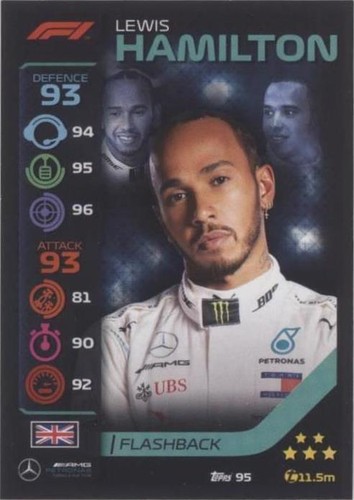 2020 Topps F1 Turbo Attax - Lewis Hamilton #95
