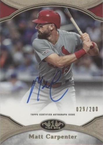 2020 Topps Tier One - Matt Carpenter #PPA-MCA