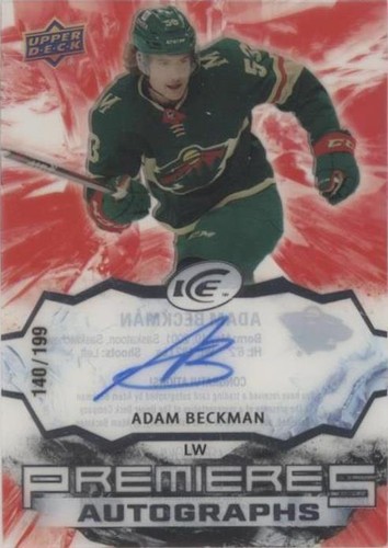 2021-22 Upper Deck Ice - Adam Beckman #IPA-AB