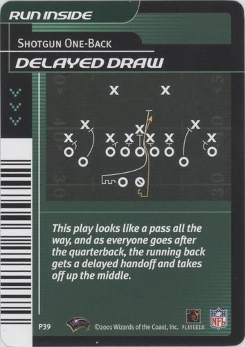 2001-02 NFL Showdown 1st Edition Delayed Draw #P39