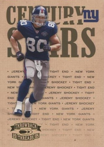 2005 Donruss Throwback Threads Jeremy Shockey #CS-8