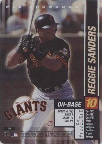 2002 MLB Showdown Trading Deadline - Reggie Sanders #031