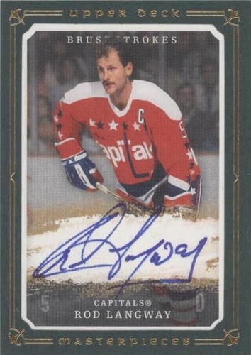2008-09 Upper Deck Masterpieces - Rod Langway #MB-LA