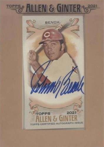 2021 Topps Allen & Ginter's - Johnny Bench #FMA-JB