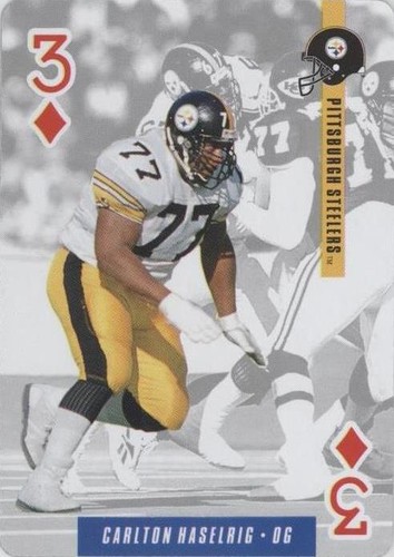 1994 Bicycle Ditka's Picks Playing Cards Carlton Haselrig #3D