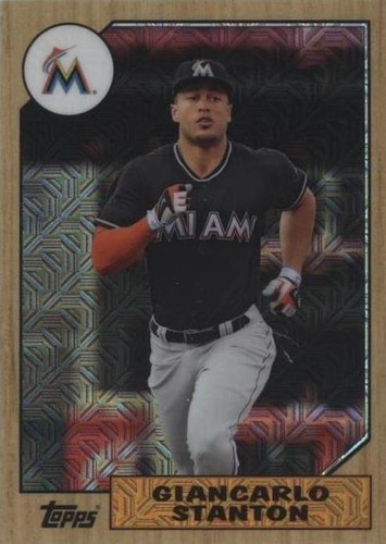 2017 Topps Silver Pack 1987 Design Chrome - Giancarlo Stanton #87-GST