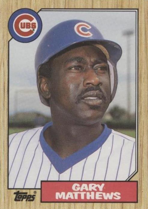 1987 Topps - Gary Matthews #390